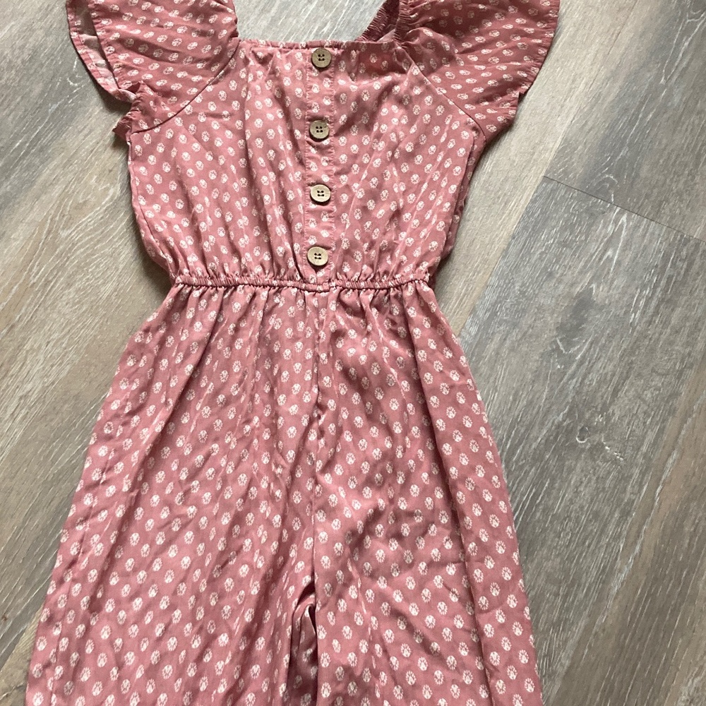 Jenna & Jessie Pink Romper